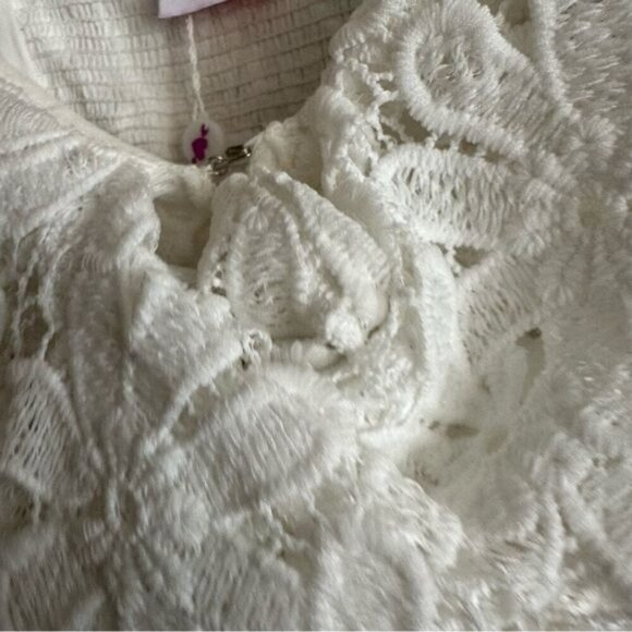 Buddy Love KENNY SMOCKED BACK MAXI DRESS - WHITE Size Small - Picture 7 of 16